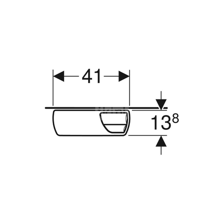 Podpora wentylatora Geberit z dźwignią uruchamiającą, do spłuczki natynkowej AP140, spłukiwanie dwudzielne