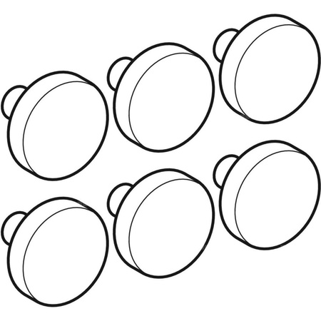 Zestaw odbojników do pokrywy deski sedesowej Emani (6 szt.) rabat