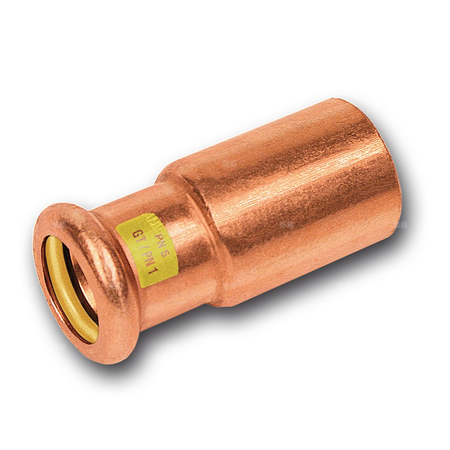 Nypel SANHA Press Gas redukcja, Cu, 54 mm x 42 mm (zz x zw)