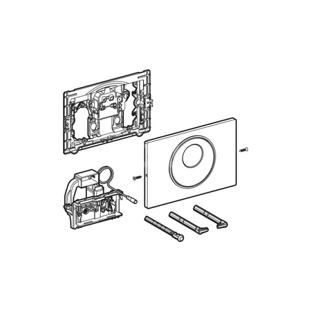 Podtynkowe gniazdo rozdzielacza Geberit do zasilacza