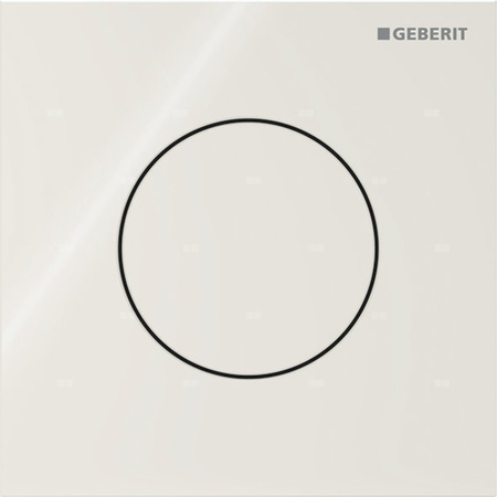 Pneumatyczny zawór spłukujący Geberit do pisuaru, ręczny, Typ 40, szkło sand grey, okrągły