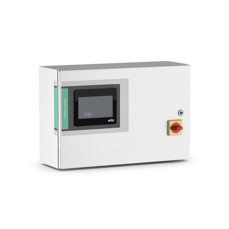 Urządzenie sterujące Wilo-Comfort CCE-H-6x22,0KW-T4-WM-PKG do sterowania pompami o budowie dławnicowej i bezdławnicowej ze zintegrowanymi przetwornicami częstotliwości lub pompami regulowanymi bezstopniowo, elektronicznie
