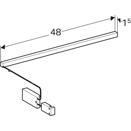 Listwa świetlna do szuflady wewnętrznej Geberit Group