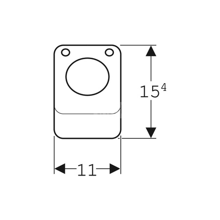 Zestaw adaptacyjny Geberit do zaworu spustowego, pneumatyczny, spłukiwanie jednoilościowe