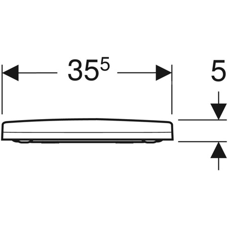 Deska sedesowa Geberit Acanto: Wolne opadanie=Nie, Zawiasy wypinane=Nie, Mocowanie=Od góry, Biały / Błyszczący