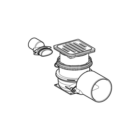 Klucz Geberit do zamykanej kratki, 13 x 13 cm