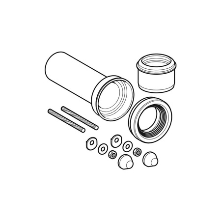 Zestaw zaślepek Geberit (2 szt.): Biały-alpin