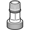 Nypel przyłączeniowy Geberit prosty, do zaworu spłukującego do pisuarów