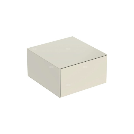 Szafka boczna Geberit ONE, z jedną szufladą: 45x24.5x47cm, Piaskowy szary / Lakierowany na wysoki połysk