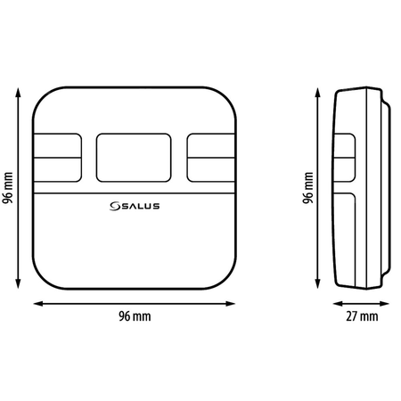 Termostat SALUS RT310 dwużyłowe zasilanie bateria (akumulator) włącz/wyłącz 230 V 3 A