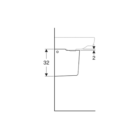 Elementy mocujące Geberit do półpostumentu do umywalki małej, Kerafix: 20x11cm,