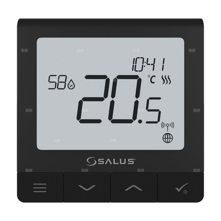 Regulator temperatury SALUS SQ610BRF Quantum bezprzewodowy, montaż natynkowy