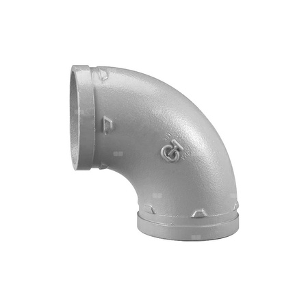 Kolano 90' ocynkowane Groove - 76.1