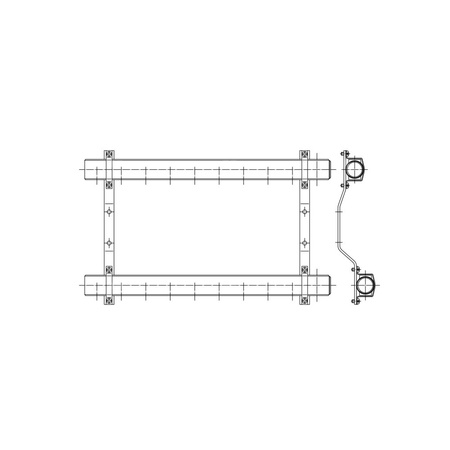 PHA-100 8-obwodowy PN10 Rozdzielacz CuZn