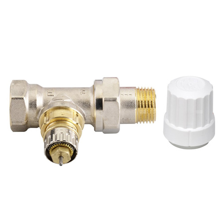 Zawór grzejnikowy RA-IN, Przepływ normalny, DN 15, Prosty, F