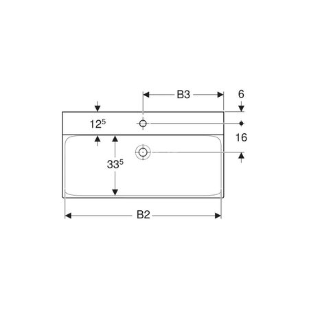 Korek odpływowy GEBERIT Clou tworzywo sztuczne chrom