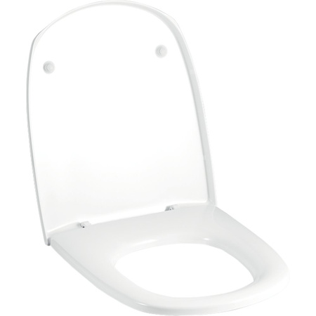 Deska sedesowa Geberit Vitelle: Wolne opadanie=Nie, Mocowanie=Od góry, Biały / Błyszczący