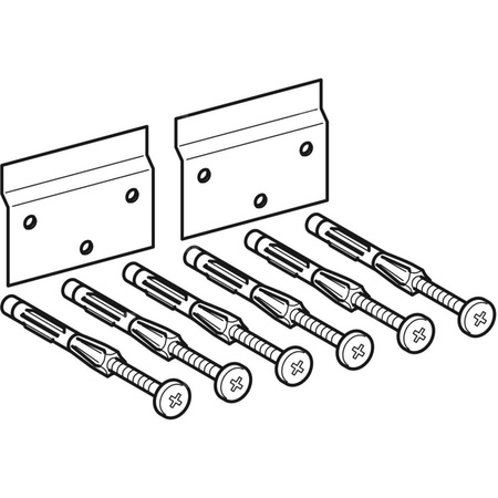 Elementy mocujące Keramag do wysokiej szafki