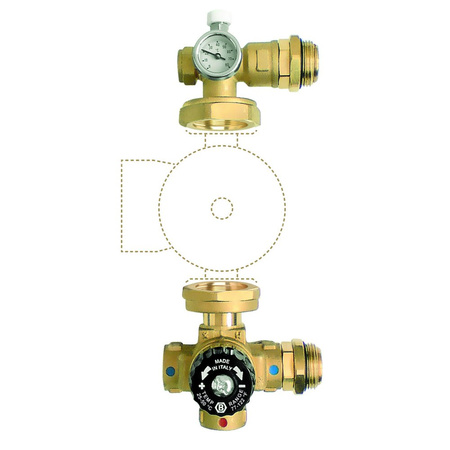 Grupa mieszająca do rozdzielaczy 1" dla pompy 130 mm