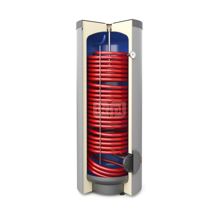 Hybrydowy system grzewczy: pompa ciepła PRIMA 1F R32 10GT (typu MONOBLOK) + wymiennik c.w.u. do pomp ciepła TOWER GRAND 200 l + bufor 200 l + zawór trójdrogowy + komplet elektryczny + centrala Sinum Lite