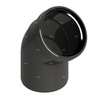 PP kolano 45 st. DN 60 mm z uszczelką [EPDM] czarne