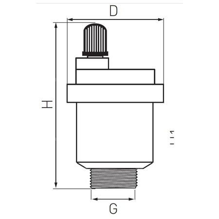 Odpowietrznik automatyczny FERRO bez zaworu stopowego GZ mosiądz fi 1/2''