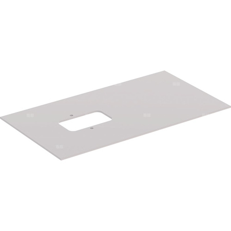 Szklana półka Geberit do dolnej szafki pod umywalkę stawianą na blat Citterio: Taupe, Szerokość umywalki=90cm