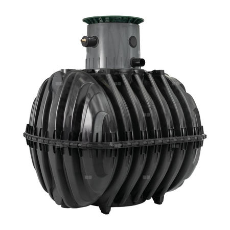 One2clean 7 ze zintegrowaną pompownią (IPS) - przydomowa jednozbiornikowa oczyszczalnia biologiczna SBR dla 6-7 RLM, wewnętrzna przepompownia, plastikowa oczyszczalnia biologiczna, oczyszczalnia biologiczna z tworzywa , technologia SBR , przepompownia , p