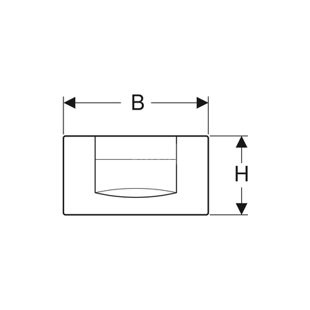 Ramka montażowa Geberit do przycisku uruchamiającego Highline