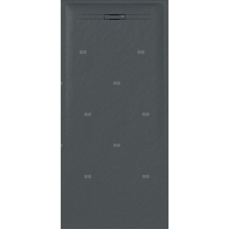 Brodzik prostokątny Geberit Sestra: 170x80x4cm, Grafit / Struktura łupka