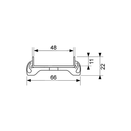 TECEdrainline - Ruszt prosty plate 1500 mm