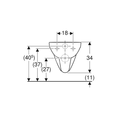 Deska sedesowa Geberit Selnova Comfort bez barier, antybakteryjna, mocowanie od góry: Wolne opadanie=Nie, Zawiasy wypinane=Nie, Mocowanie=Od góry, Biały