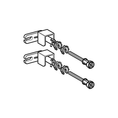Zestaw warstw pokrycia do wspornika dystansowego Geberit Duofix (2 szt.)