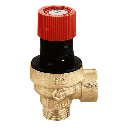 Zawór przelewowy CALEFFI mosiądz 7 bar GZ x GW 1/2''