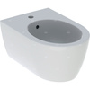 Bidet wiszący Geberit iCon, ukryte mocowania: T=53cm, Przelew=Widoczny, Biały