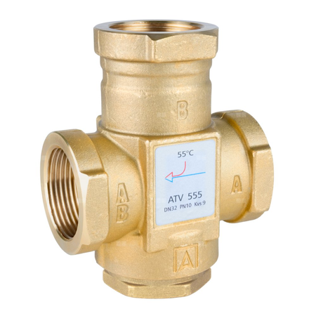 Zawór bezpieczeństwa AFRISO ATV 555 mosiądz GW x GW 1 1/4''