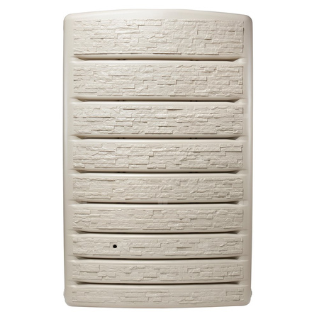 Zbiornik na wodę deszczową ExtraSlim Stone Decor, 400l, piaskowy z kranem Aqua Quick