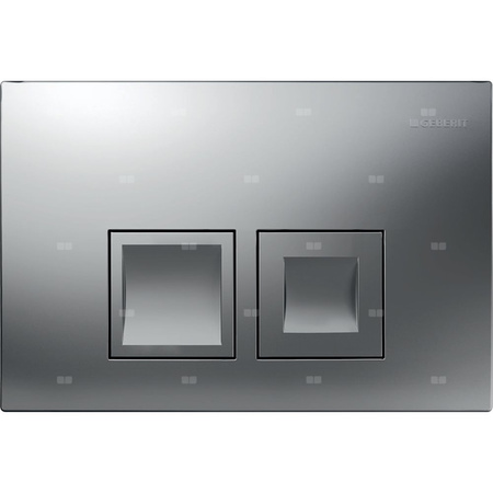 Przycisk uruchamiający Geberit Delta25, przedni, chrom-mat, prostokątny