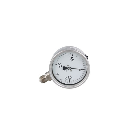Manometr z rurką Bourdona AFRISO RF chemiczny -1/0,6 bar G1/2B radialne fi 100 mm, kl. 1,0%
