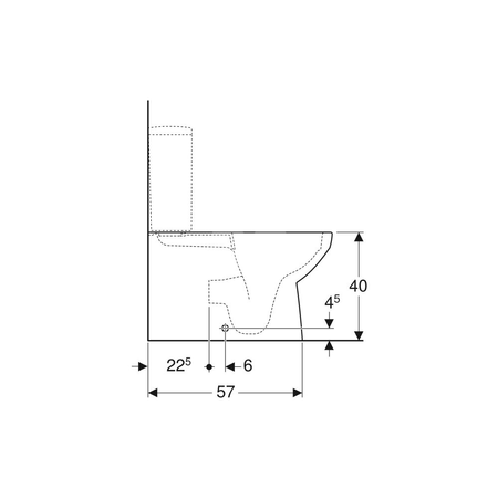 Deska sedesowa Geberit Selnova Square, slim, mocowanie od góry: Biały / Błyszczący, Zawiasy wypinane=Nie, Wolne opadanie=Nie, Materiał zawiasów=Stal nierdzewna