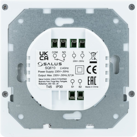 SALUS StartPack Premium - zestaw przewodowego sterowania ogrzewaniem podłogowym z zarządzaniem przez Internet: KL06-M, PL07, UG800, 4 xSQ610