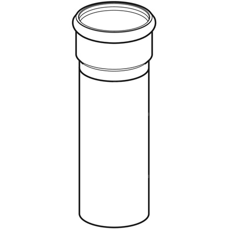 Króciec przyłączeniowy Geberit do odpływu prysznicowego międzykondygnacjami: Czarny