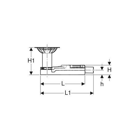 Element podstawowy Geberit do syfonu 30 mm