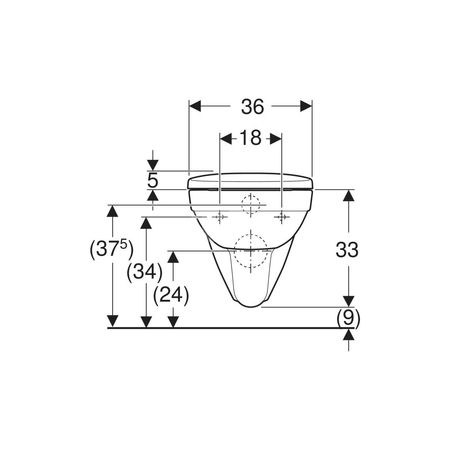 Geberit Selnova Deska sedesowa, mocowanie od góry, wolne opadanie, zawiasy metalowe, z wypinanymi zawiasami, zachodząca pokrywa deski sedesowej