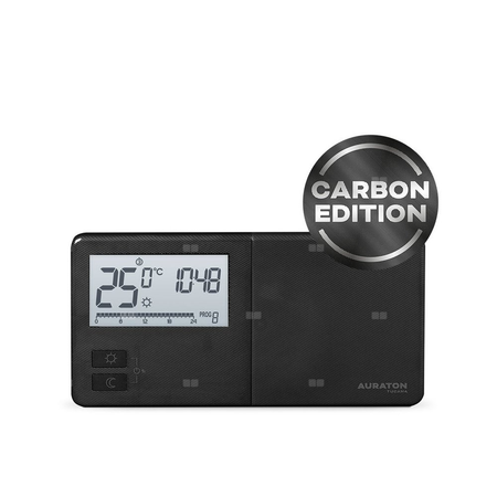 AURATON Tucana SET ( wersja czarna ) -  Tygodniowy, bezprzewodowy regulator temperatury ze sterownikiem urządzenia grzewczego (zestaw)