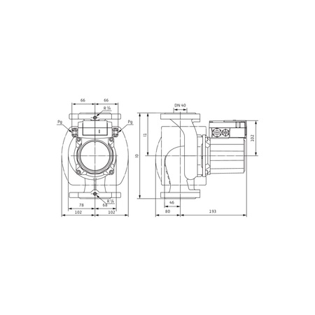 Pompa obiegowa WILO TOP-Z 40/7 DM PN16 RG, 2900 obr/min 3 x 400 V 50 Hz, PN 16/16bar