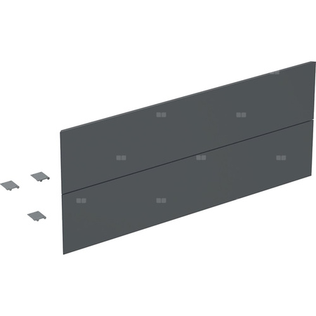 Zestaw frontów szuflad (2 szt.) do dolnej szafki pod umywalkę z dwoma szufladami GEBERIT ONE, kol. czarny matowy szer.1200 mm
