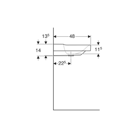 Korek odpływowy GEBERIT Clou tworzywo sztuczne chrom