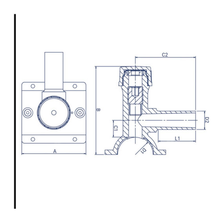 Trójnik siodłowy z nawiertką PE100RC d 90/32 FOX
