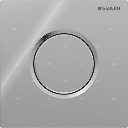 Przycisk uruchamiający Geberit typ 01 do systemu spłukiwania pisuarów z pneumatycznym uruchamianiem spłukiwania, okrągły: Chrom błyszczący